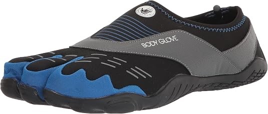 BODY GLOVE Men's 3T Cinch Barefoot Water Shoes, US10/ EU43, Black/Dazzling