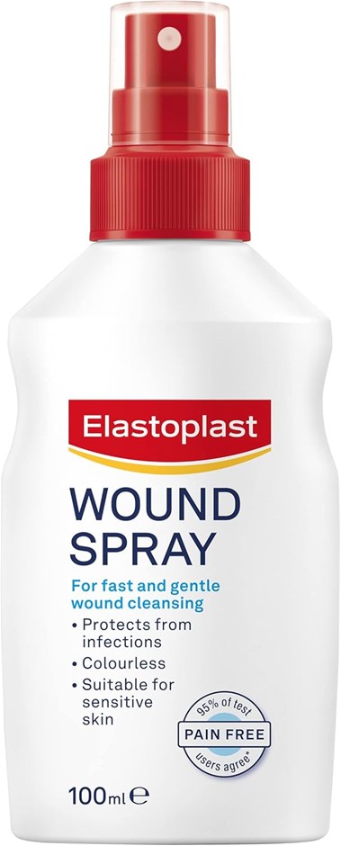 5 x ELASTOPLAST 100ml Antiseptic Wound Healing Wound Spray | For Sensitive
