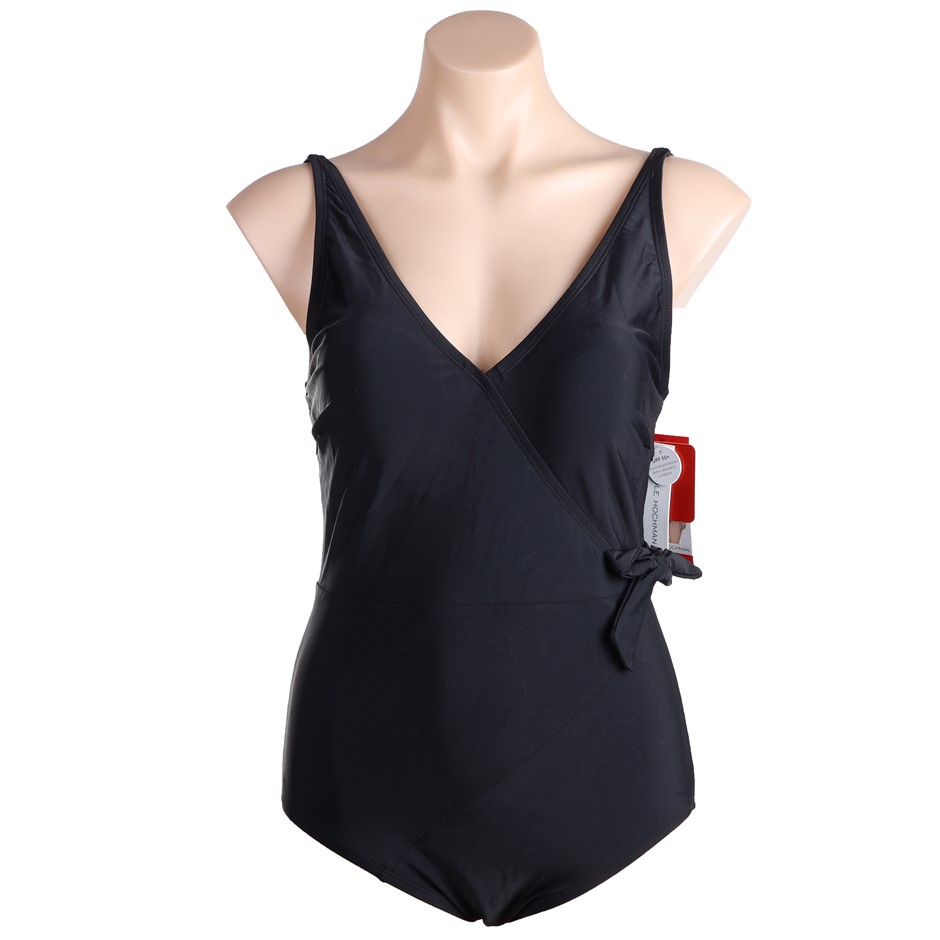 CAROLE HOCHMAN Women's One Piece, Size S, Nylon/ Elastane, Solid Black. Bu