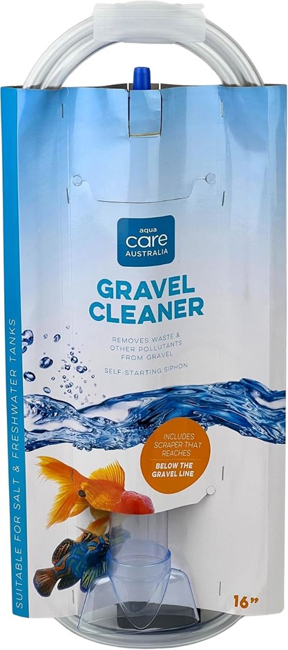 Aqua Care Aquarium Gravel Cleaner with Scraper – Self-Starting Siphon for E