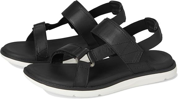 Teva Women's Madera Slingback Outdoor Sandal, Black/White, 10 US