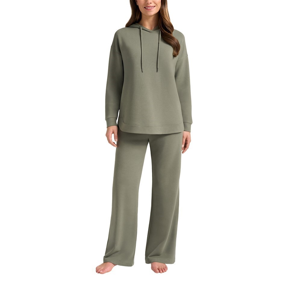 MAX&MIA Women's Modal Lounge Set, Size XL, Dark Sage. Buyers Note - Discou