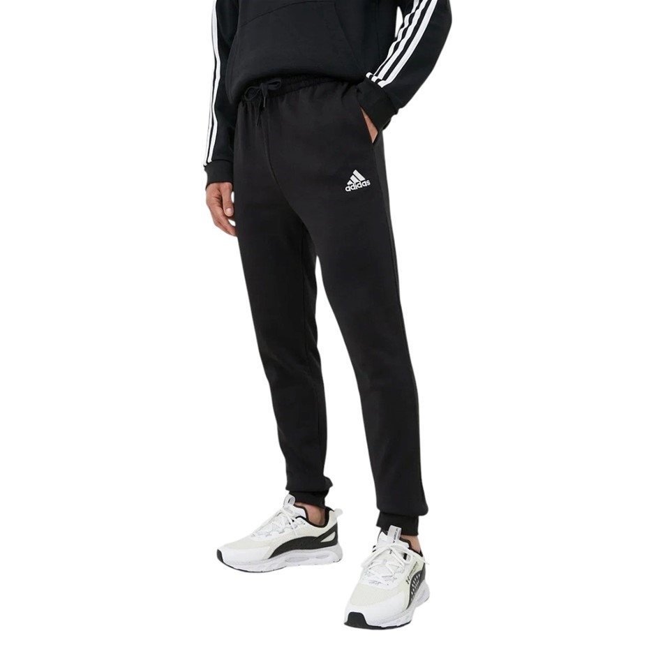 ADIDAS Men's FeelCozy Pants, Size AU M, Black/White, HL2236. Buyers Note -