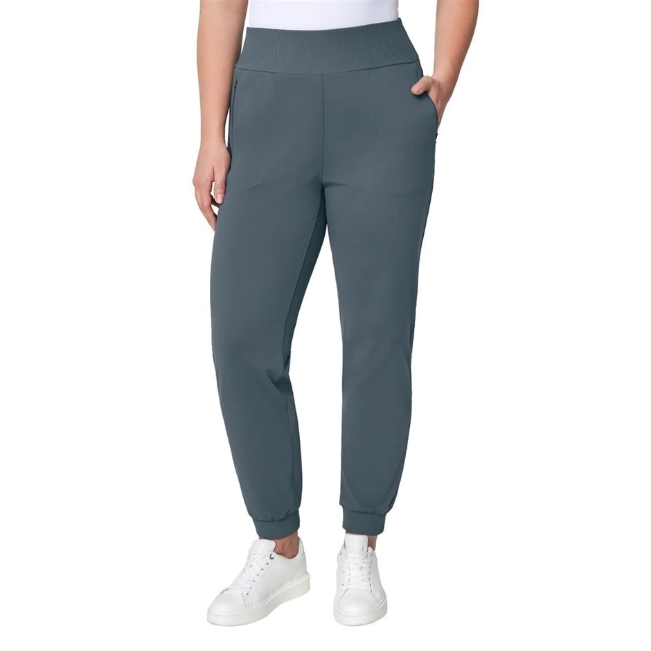 MONDETTA Women's Active Mixed Media Jogger, Size L, Dark Slate. Buyers Not