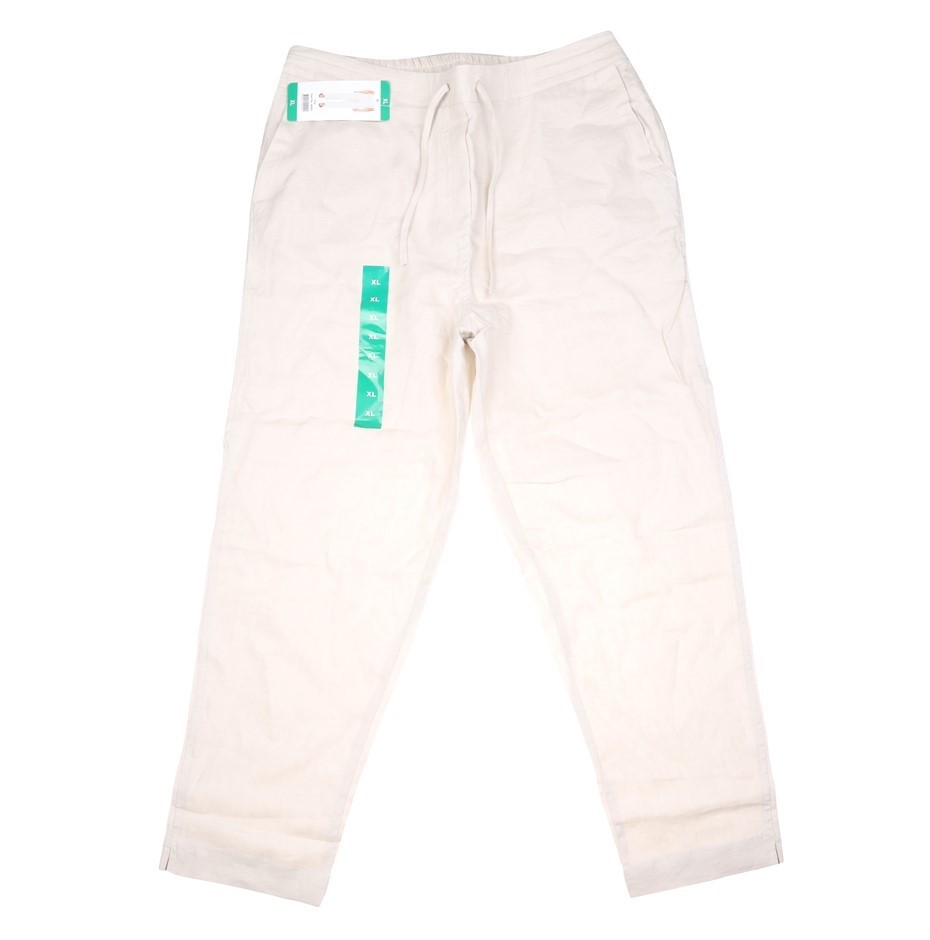 2 x ADVENT Loose Elasticated Waist Pants, Size XL, 100% Linen, Flax. Buyer