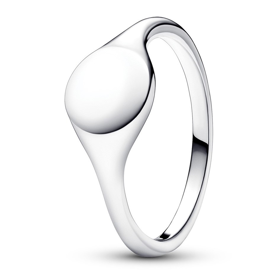 Engravable sterling silver ring Size 54