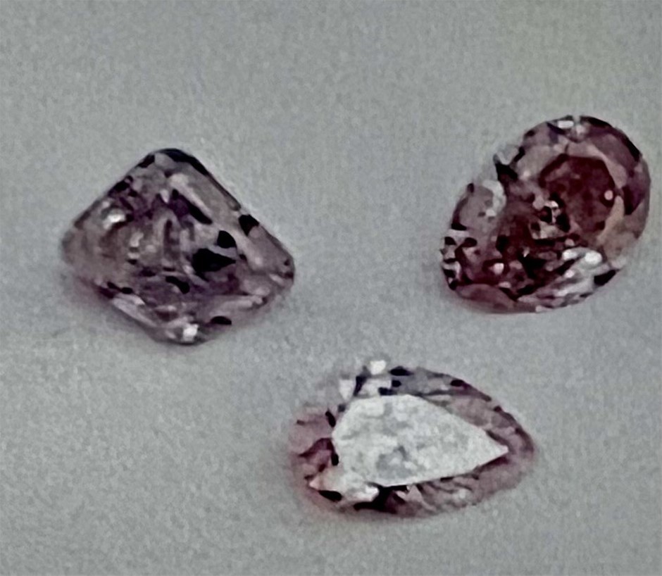 0.16 carat pink diamonds Australian Origin Kimberely Valuation $10,200