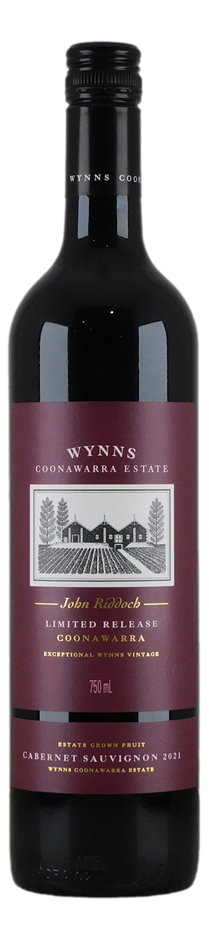Wynns John Riddoch Limited Release Cab Sauv 2021 (1x 750mL), Coonawarra.