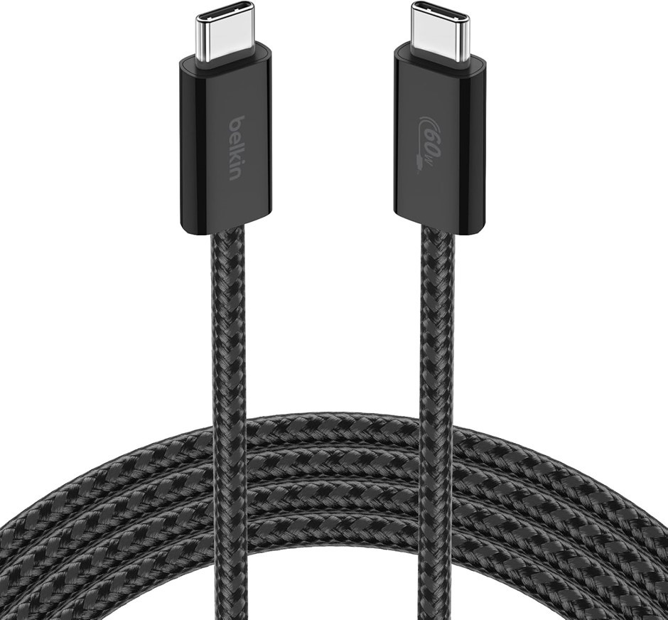 Belkin BoostCharge Braided USB A to USB C Cable 2m 15W USB 2.0 Black | Char