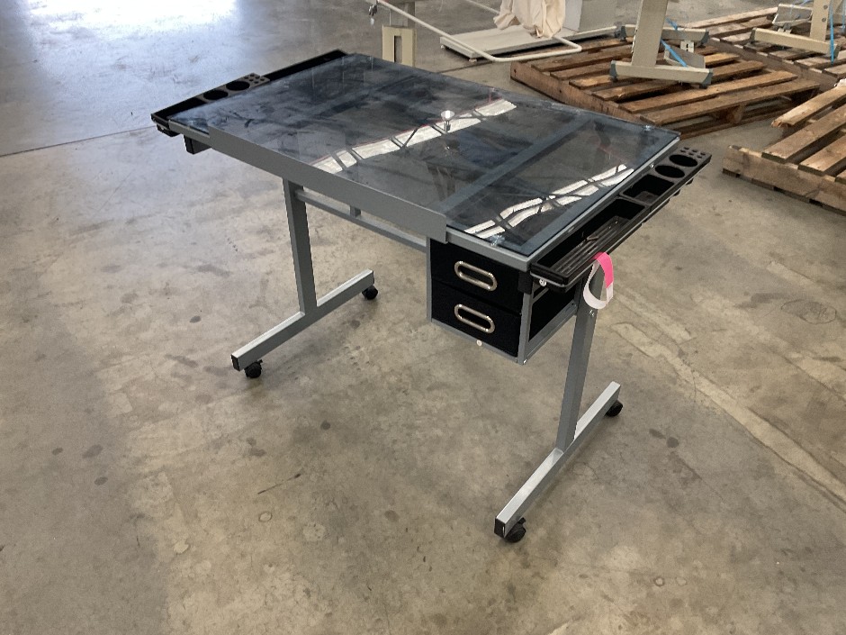 <p>Glass Top Art Desk</p>