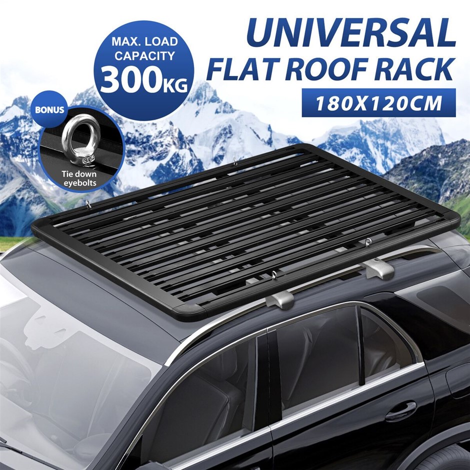 Universal Car Roof Rack Basket Cargo Carrier 300kg Aluminium 180x120cm