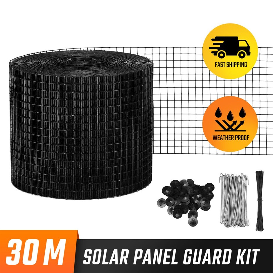 15cm x 30m Solar Panel Bird Mesh Guard Kit for Pigeons Rodents & Squirrels