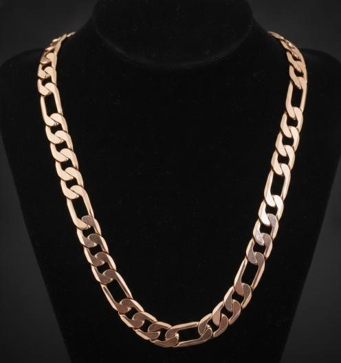 18K/Italy Stamped Rose Gold Filled Chain -60MM-9mm