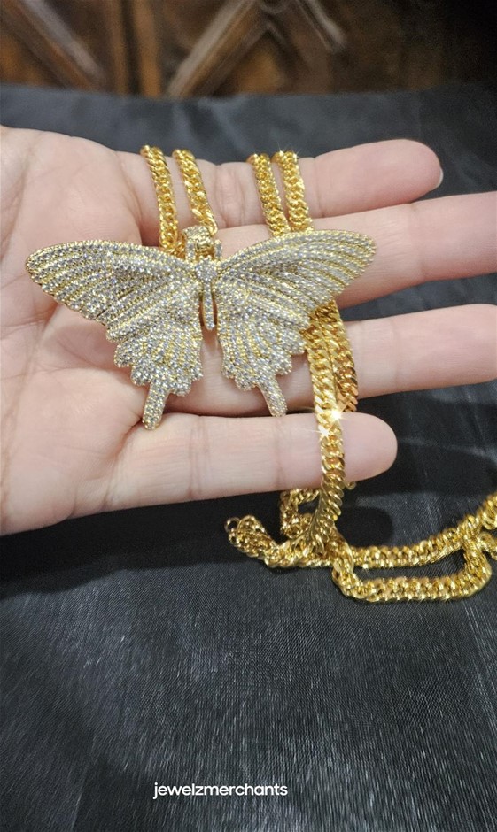 22KGF/Italy Stamped Yellow Gold Filled Chain and Pendant-60cm