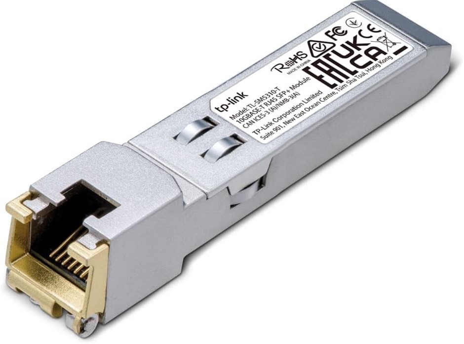 TP-LINK Omada TL-SM5310-T 10Gbps SFP+ Module SFP Module, 10 Gbps, Fibre. B