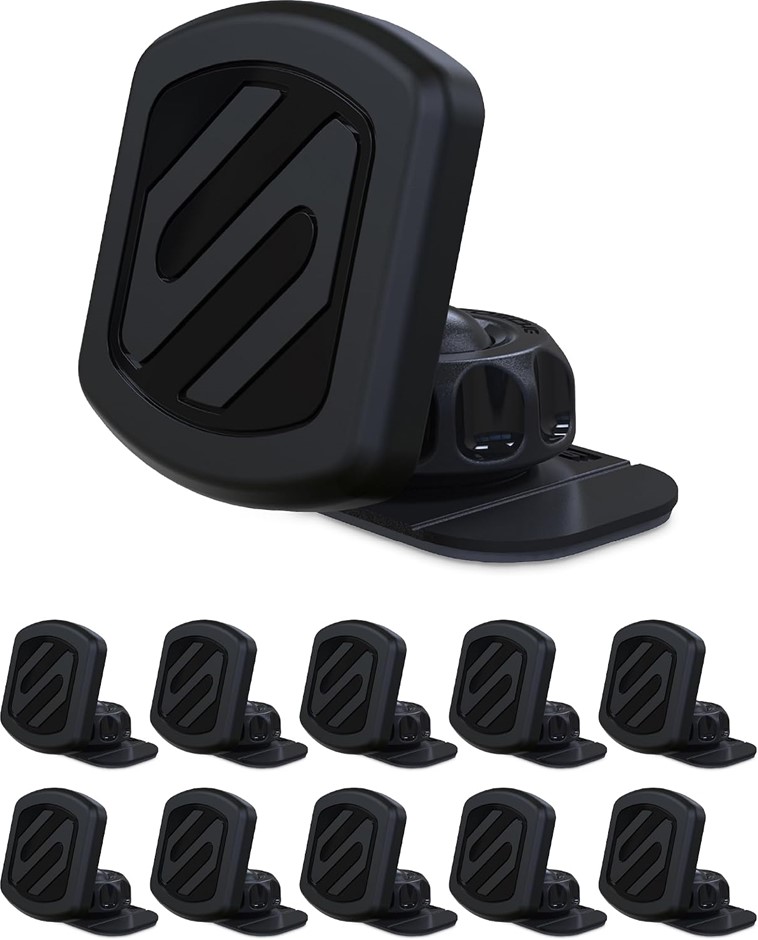 SCOSCHE MAGDM-10KFLT MagicMount Magnetic Car Phone Mount for Dashboard, 360