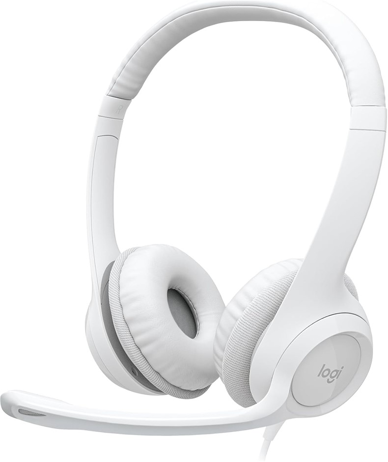 LOGITECH H390 USB Computer Headset, Off White.  Buyers Note - Discount Frei
