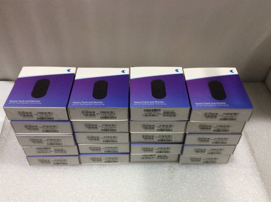 Telstra TR100 Cat-M1 Rechargeable Tracking Tag - New (Lot of 20)