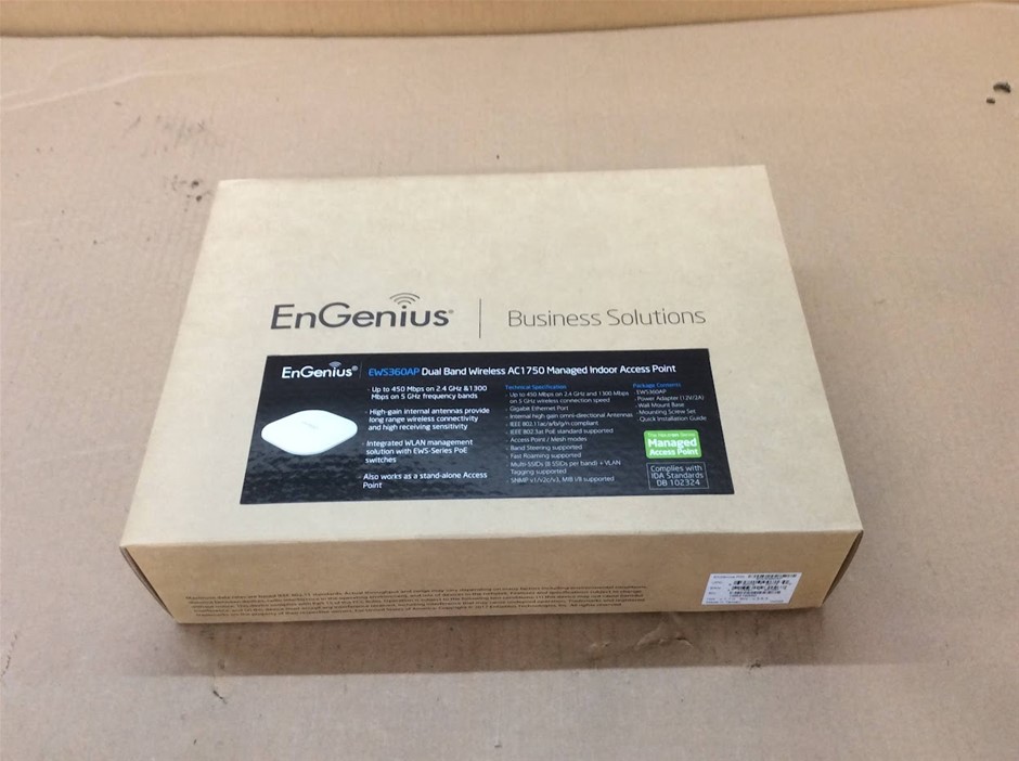 EnGenius EWS360AP AC1750 Dual-Band Managed Indoor Access Point - New