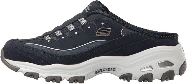 SKECHERS Women's D'Lites Slip-On Mule Sneakers, Size US10 / EU40, Navy (NVW