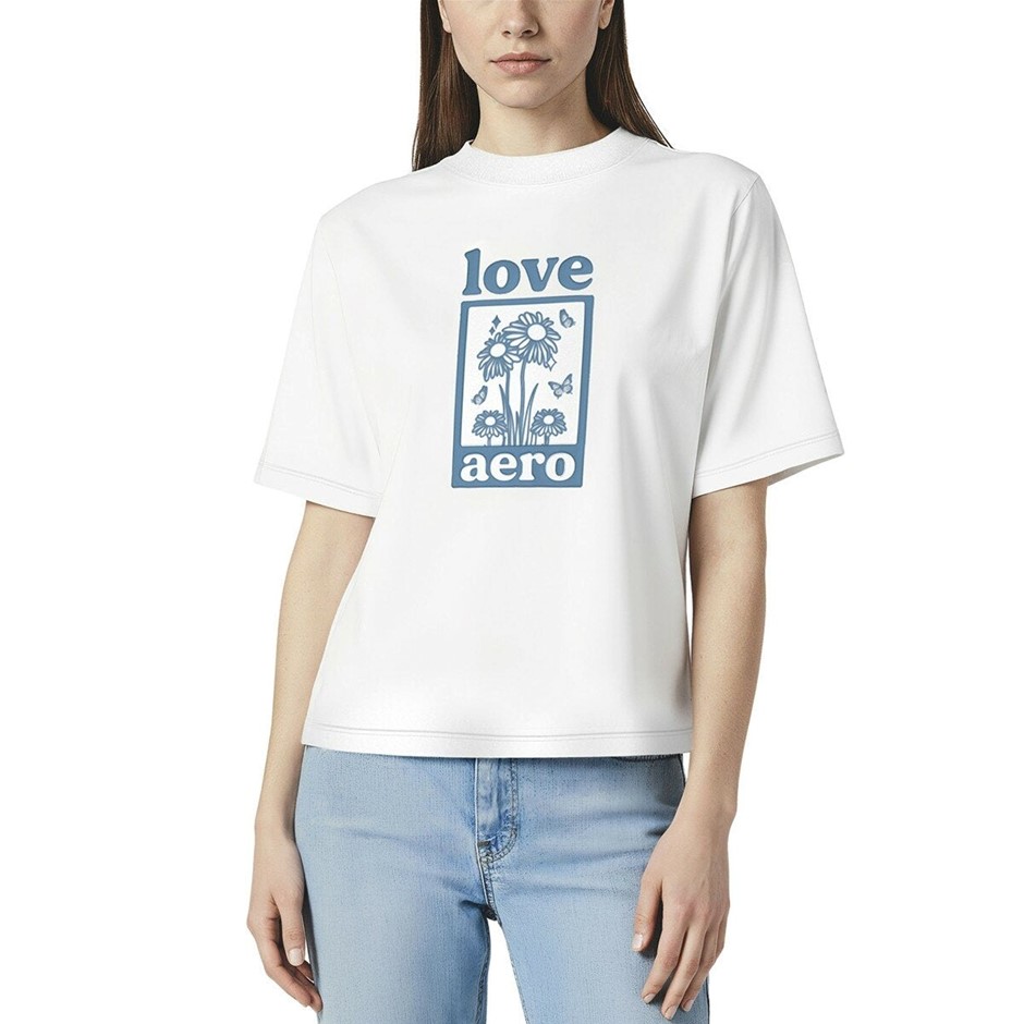 AEROPOSTALE Women's Tees, Size XL, 100% Cotton, White. NB: faint foundation