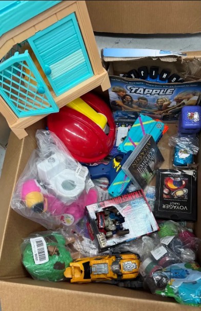 Assorted box of Childrens Toys (As Pictured). NB: Items may not be in origi