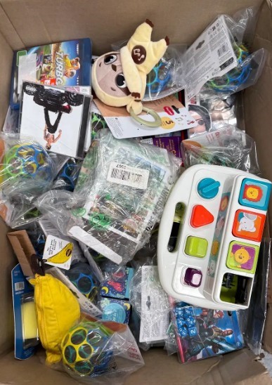 Assorted box of Childrens Toys (As Pictured). NB: Items may not be in origi