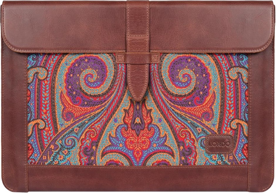 4 X LONDO Top Grain Leather MacBook Laptop Sleeve Bag. Comes In Gift Box. S