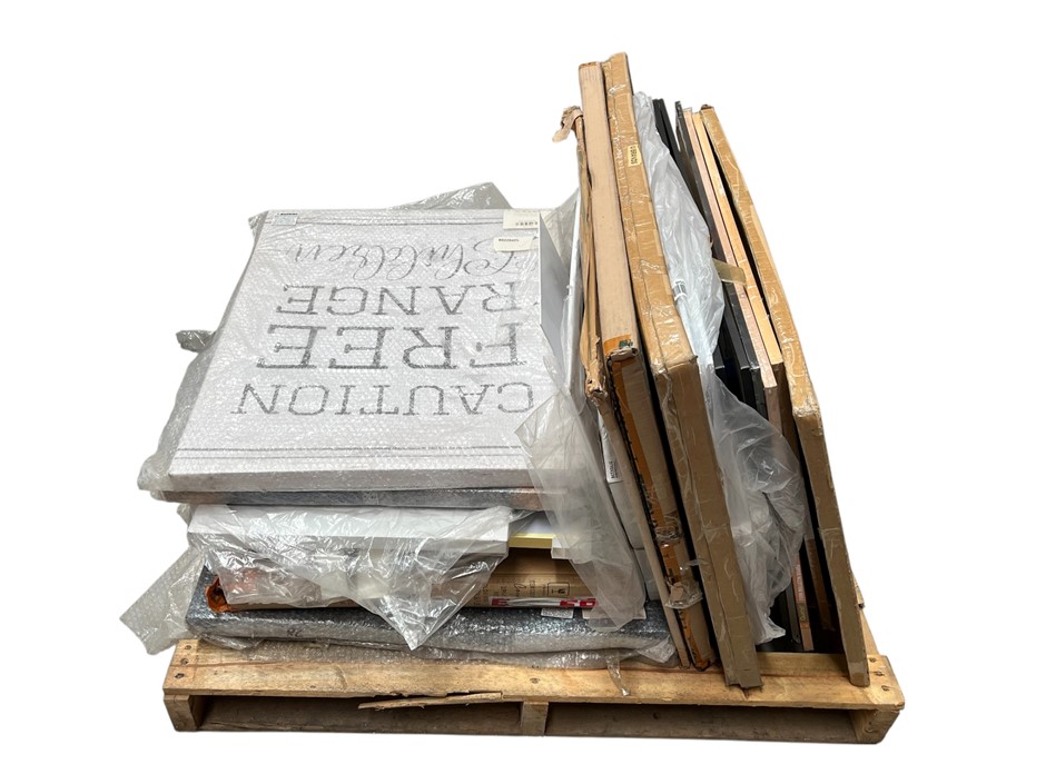 Assorted Boards & Frames. Comprising: Cork / Pin Boards