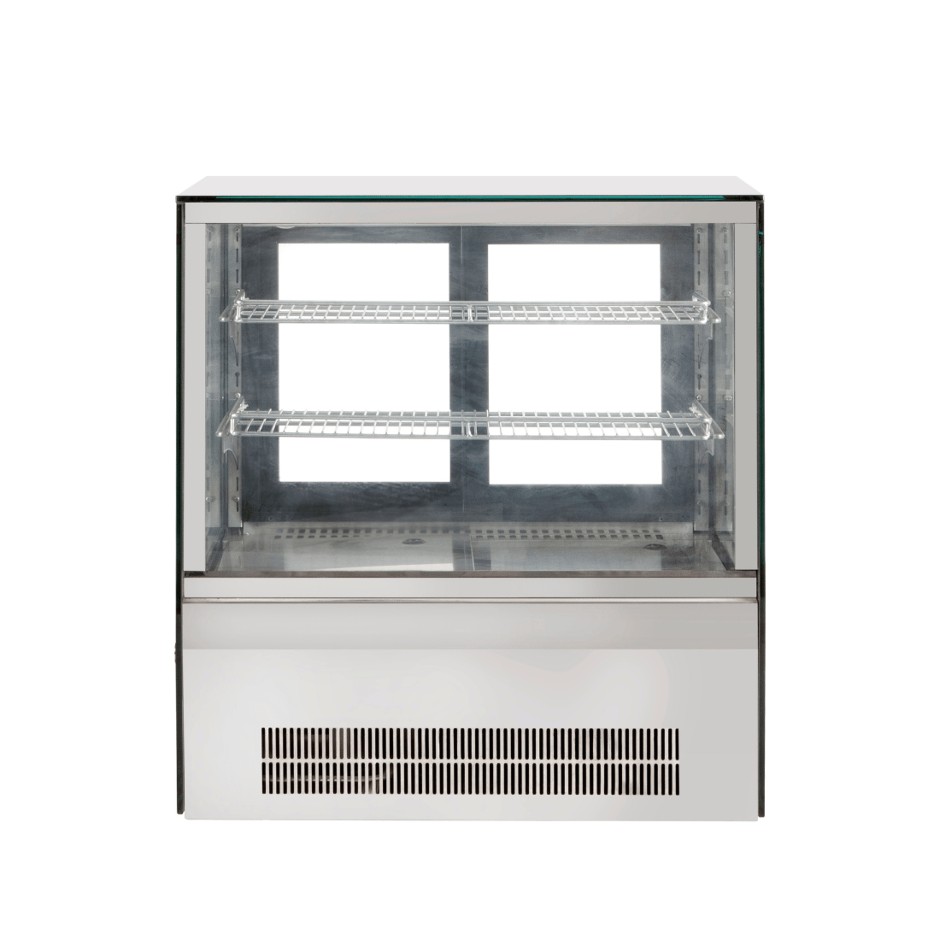 <p>Counter Top Square Glass Cold Food Display</p>