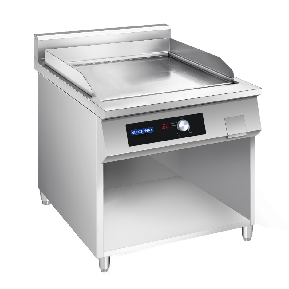 Induction Griddle with Splashback on Stand
