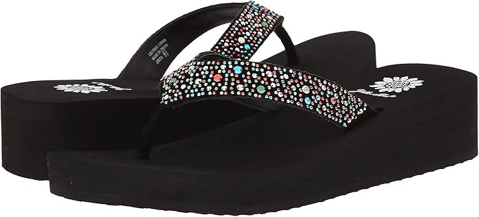 YELLOW BOX Women's Africa Flip Flop, Size 9M, Multi, 22498. Buyers Note -