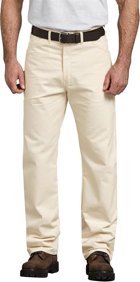 DICKIES Men's Relaxed-fit Painter's Utility Pant, 33W x 34L, Natural, 1953N
