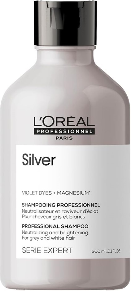 L'ORÉAL PROFESSIONNEL 300ml Anti-Yellowing Hair Shampoo for White, Grey & B