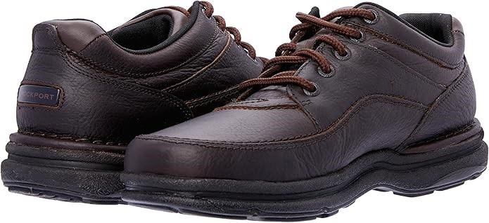 ROCKPORT Men's World Tour Classic Walking Shoes, US7.5W/EU40.5, Chocolate C