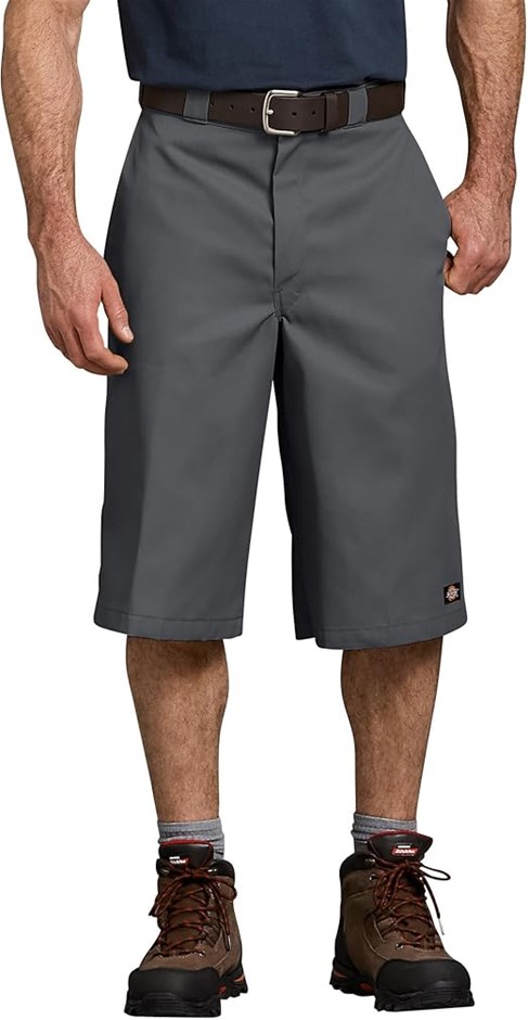 DICKIES Men's 15" Inseam Work Short With Multi Use Pocket, Size 40, Charcoa