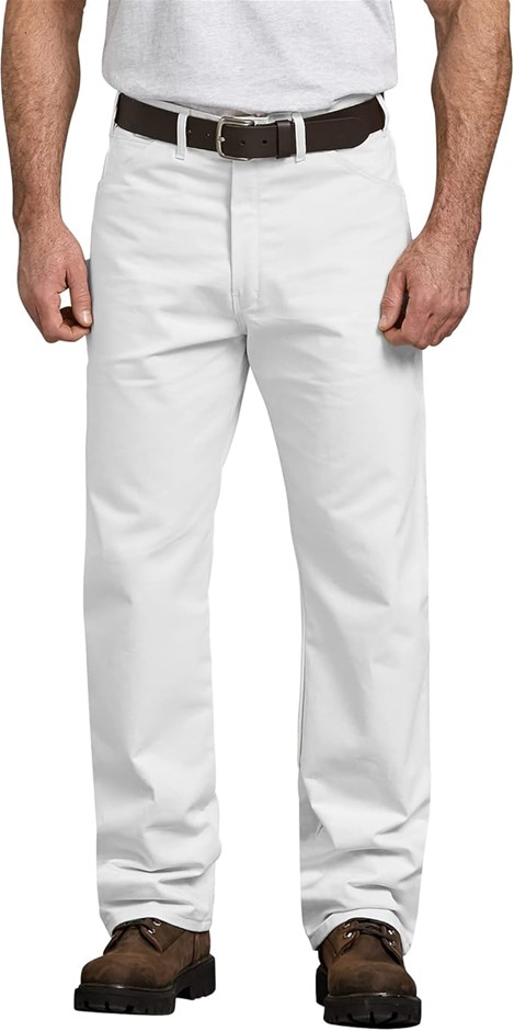 DICKIES Men's Relaxed-fit Painter's Utility Pant, 36W x 32L, White, 1953WH.