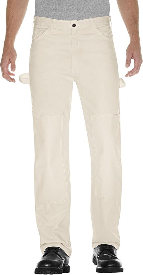 DICKIES Men's Double Knee Utility Relaxed Pant, Size 34x34, Natural, 2053NT