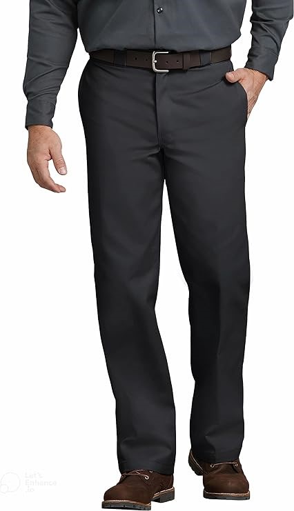 DICKIES Men's Original Work Pant 874 Original Fit, 34W X 28L, Black, 874BK.