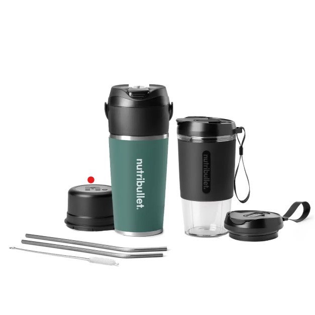 NUTRIBULLET Flip Insulated Portable Blender Club Pack, NBPB0740EUC. NB: Min