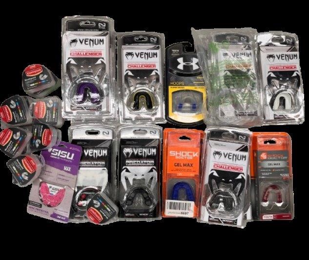 Assorted Mouth Guards. NB: Sold as shown in image.