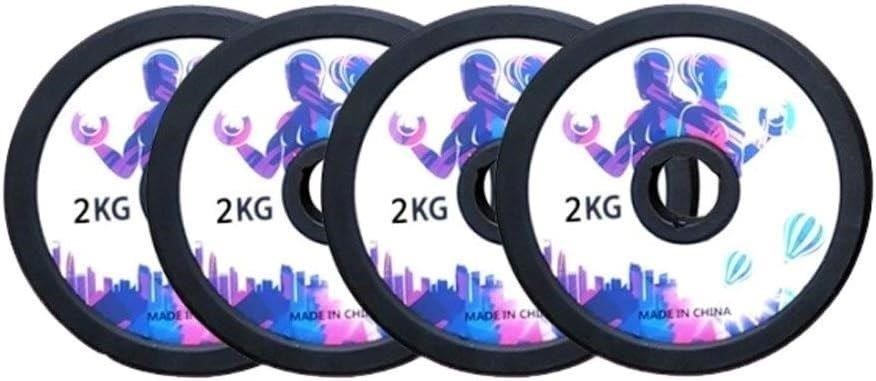 3 x TASTELESS Barbell Standard 1-Inch Grip Weight Plates, Set of 4 Plates S