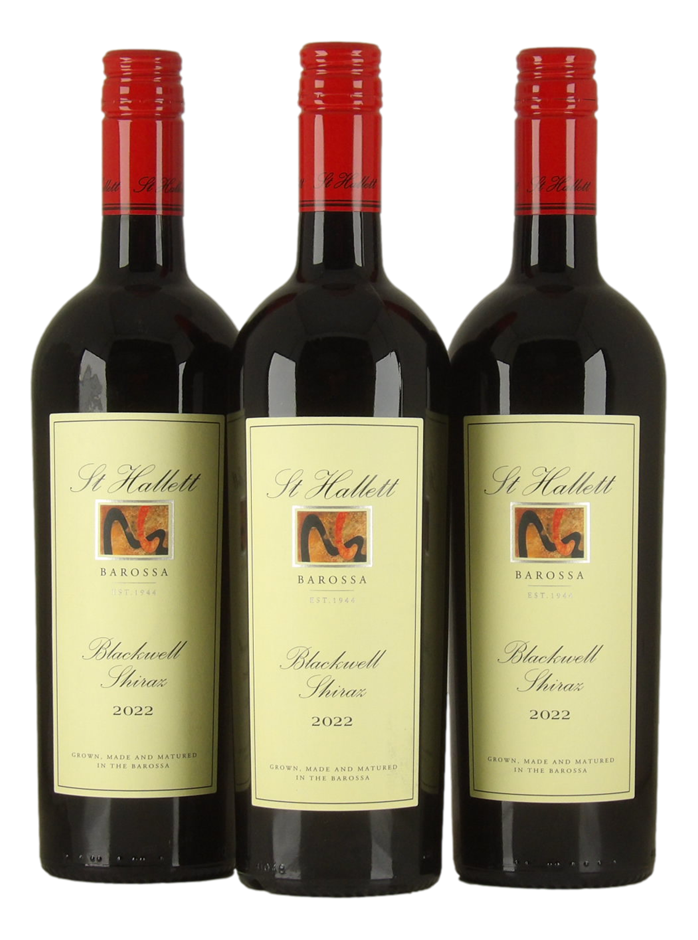 St Hallett Blackwell Shiraz 2022 (3x 750mL) Barossa Valley