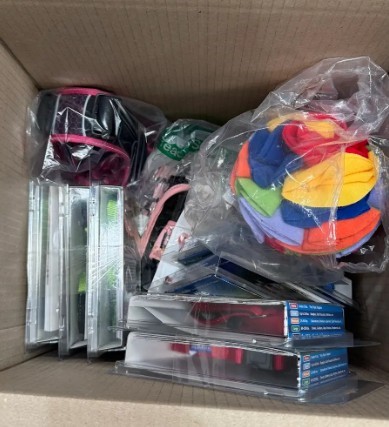 Assorted Box of Dog Harnesses in Various Sizes, brands incl: PetSafe, Rogz
