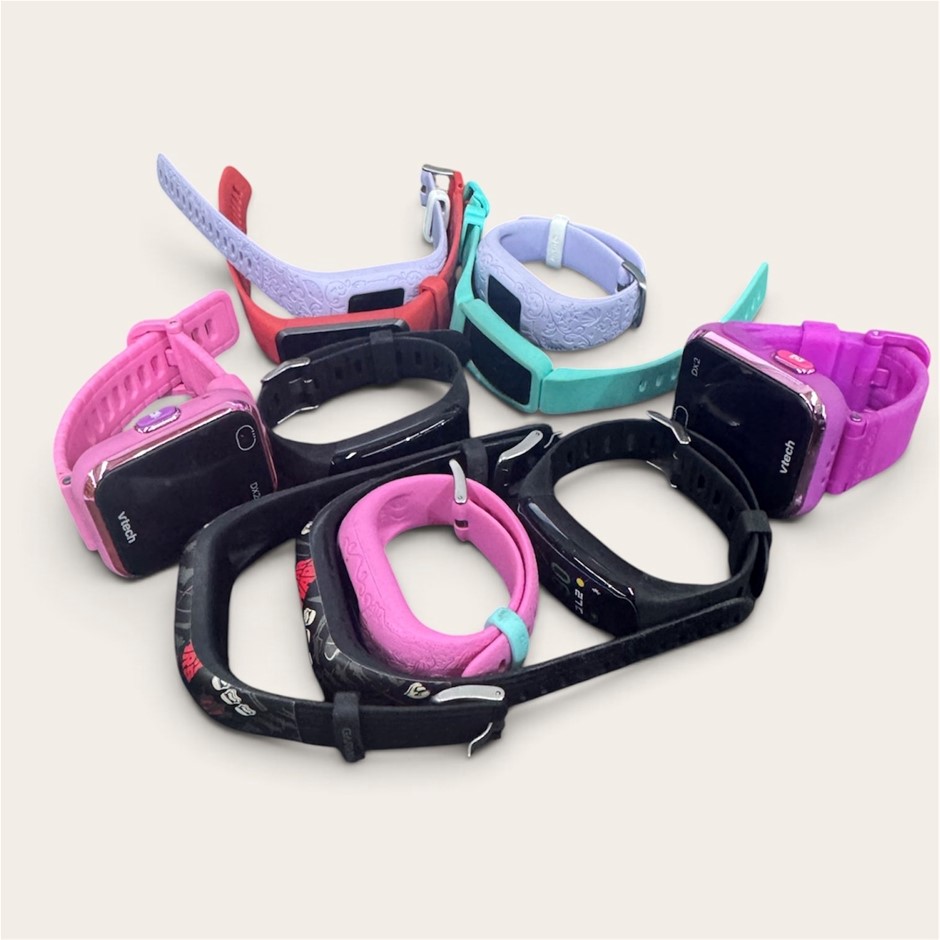 7 x Assorted Kids Smartwatches Incl: GARMIN, FITBIT, VTECH, ETC. NB: Please