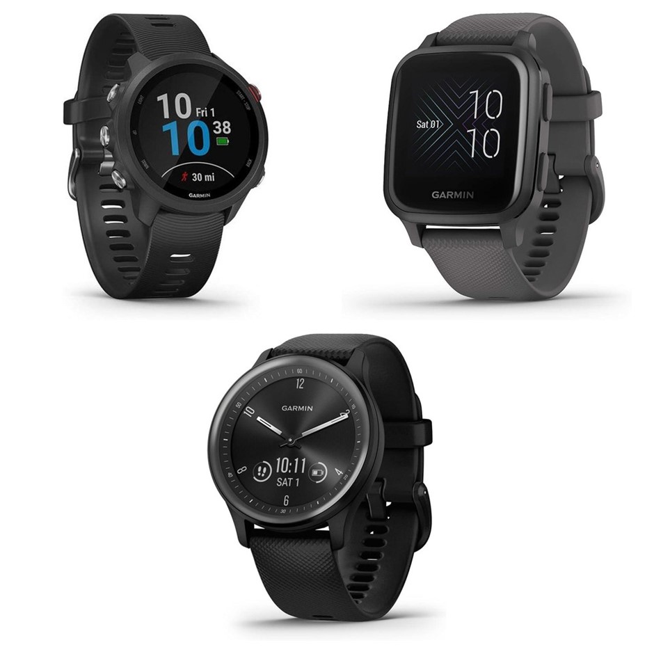 3 x GARMIN Smartwatch. Total RRP $1200. 1 x GARMIN Forerunner 245 Music GPS