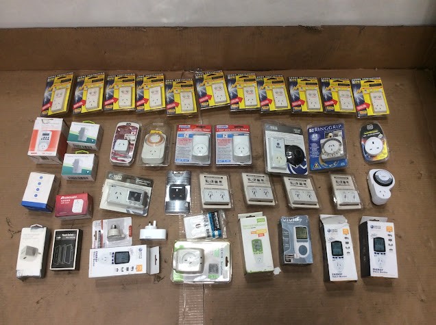 Mix Brand Surge Adaptors/Timer Sockets/Energy Monitors/Mains Power Socket