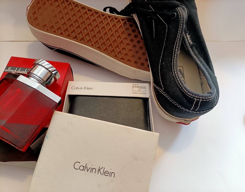 Dunhill Perfume , C. Klein wallet and Vans Rubber Shoes US 11, Others