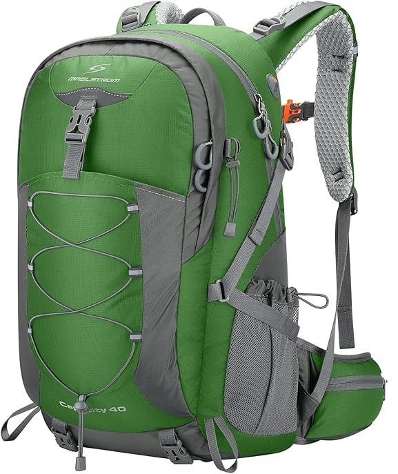 Maelstrom Hiking Backpack 40L Waterproof Hiking Daypack with Rain Cover, Li
