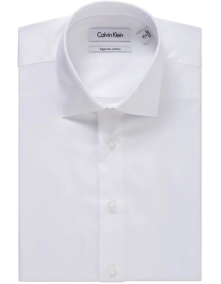 CALVIN KLEIN Men's Slim Fit Long Sleeve Business Shirt Cotton, Size 46 CKA8